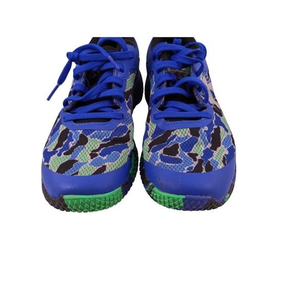 Under Armor UA Mainshock 2 Blue/Green Camo Shoes Size Youth 5.5Y [3022865-400] - Picture 6 of 10